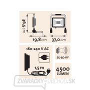 Reflektor LED, 4500lm, so stojanom náhled