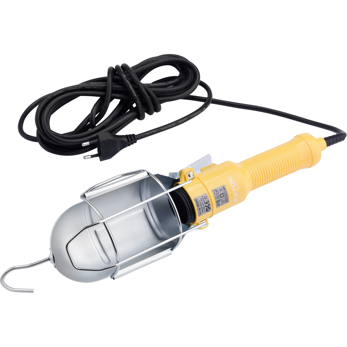 EXTOL LIGHT Svetlo závesné so svorkou, 230V, 5m kábel, E27 43290