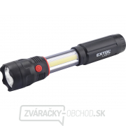 Svietidlo 100lm CREE + 150lm COB s magnetom, CREE 3W XPE LED, 3W COB, 4x AAA Náhľad