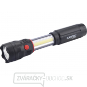 Svietidlo 100lm CREE + 150lm COB s magnetom, CREE 3W XPE LED, 3W COB, 4x AAA Náhľad