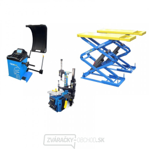 SET 3 MAXI - Automatická vyzúvačka TC03, vyvažovačka TW02 3D a nožnicový zdvihák do podlahy SET 3 MAXI - Automatická vyzúvačka TC03, vyvažovačka TW02 3D a nožnicový zdvihák do podlahy gallery main image