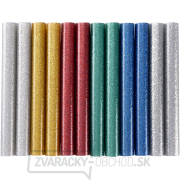 Tyčinky tavné, mix farieb sa leskom (glitter), ∅ 11x100mm - 12ks gallery main image