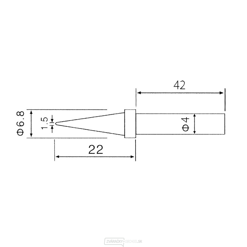 Hrot C1-1 pre spájky ZD-30C, ZD-99, ZD-8906, ZD-8906L Hrot C1-1 pre spájky ZD-30C, ZD-99, ZD-8906, ZD-8906L gallery main image