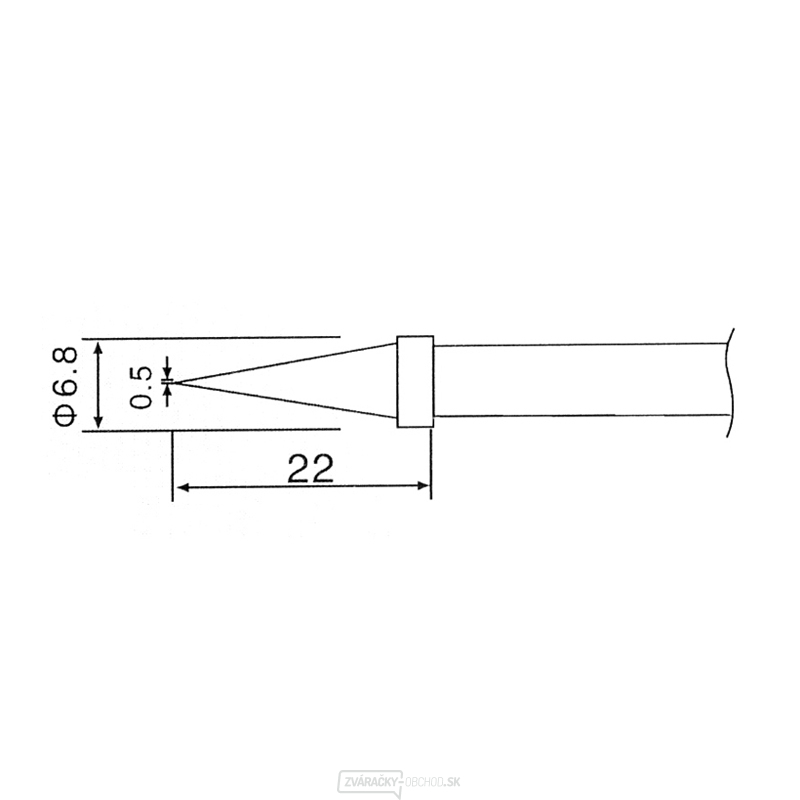Hrot C1-2 pre spájky ZD-30C, ZD-99, ZD-8906, ZD-8906L gallery main image