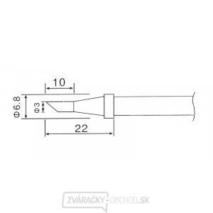 Hrot C1-3 pre spájky ZD-30C, ZD-99, ZD-8906, ZD-8906L gallery main image