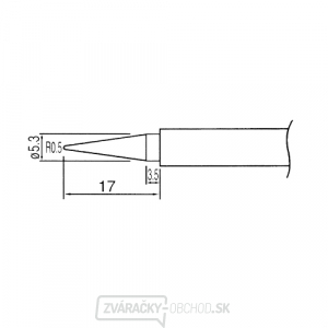 Hrot N1-1 pre spájky ZD-200ND, ZD-707N, ZD-707NL, 06530049, 06530005, 06530050, 06530051, 06530088 Hrot N1-1 pre spájky ZD-200ND, ZD-707N, ZD-707NL, 06530049, 06530005, 06530050, 06530051, 06530088
