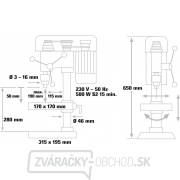 Vŕtačka stojanová BT-BD 501 Einhell Blue Náhľad