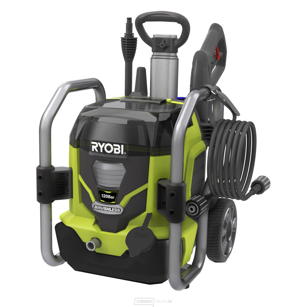 Aku 36 V bezuhlíkový vysokotlakový čistič 120 bar Ryobi RPW36120HI