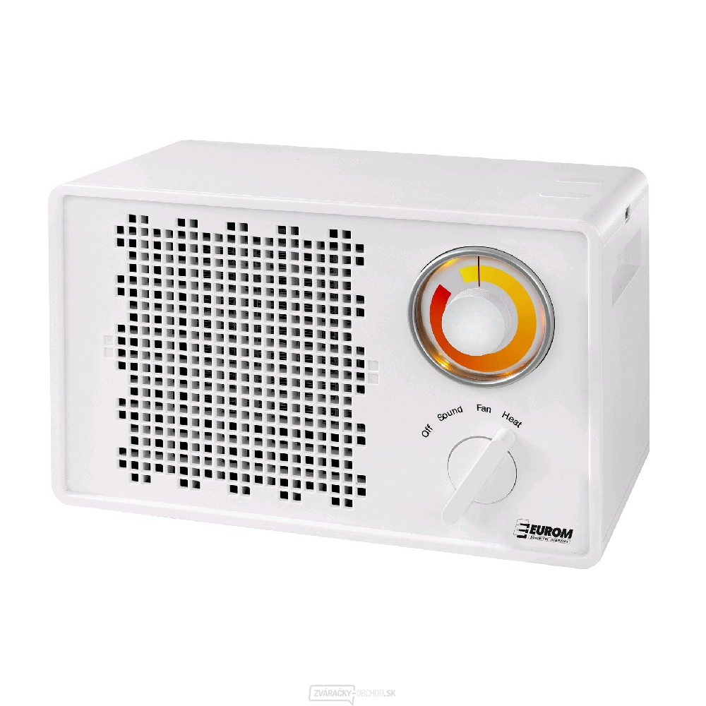 Teplovzdušný ventilátor Euro Heat-BOOST 1500 s bluetooth reproduktorom