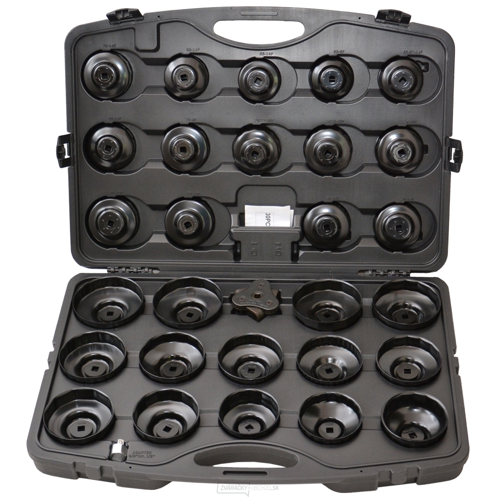 30-dílná sada miskových kľučů na olejové filtery 096-10030