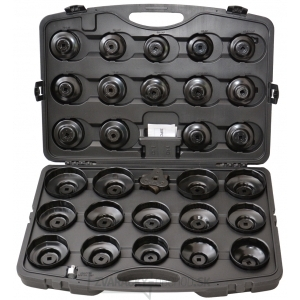 30-dílná sada miskových kľučů na olejové filtery 096-10030 30-dílná sada miskových kľučů na olejové filtery 096-10030 gallery main image