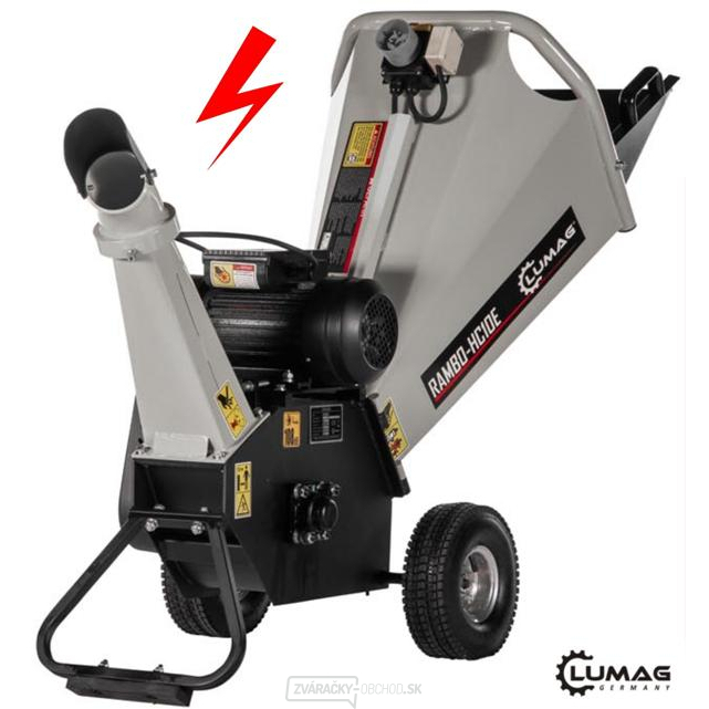 Elektrický štiepkovač dreva Lumag RAMBO-HC10E