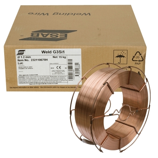 Svařovací drát ESAB WELD G3si1 0.8 (15KG) 232108670H