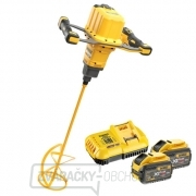 Akumulátorový mixér Dewalt DCD240X2 s dvoma rukoväťami 54V, 2x 9,0Ah 54V Li-Ion DeWALT FLEXVOLT gallery main image