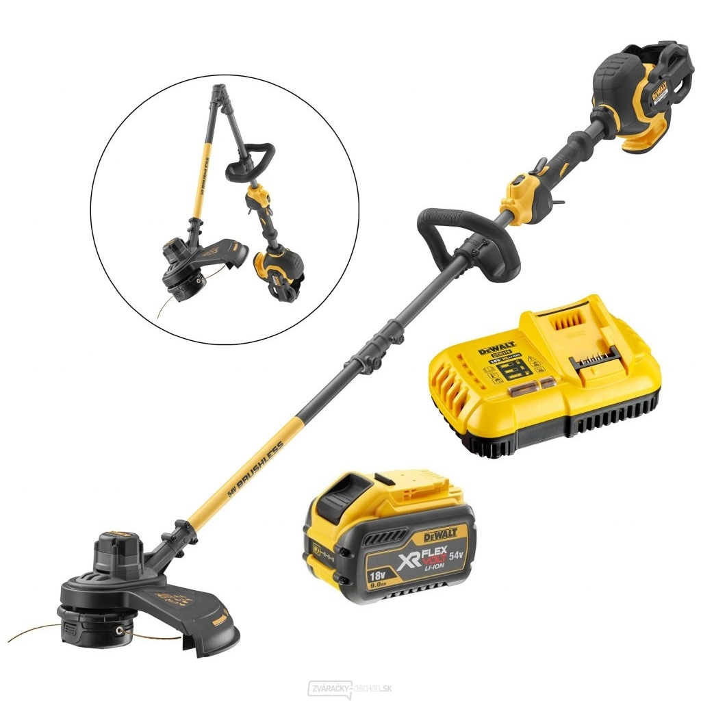 DCM5713X1 Aku strunová kosačka 54V, 1x 9,0 Ah 54 / 18V Li-Ion DeWALT FLEXVOLT