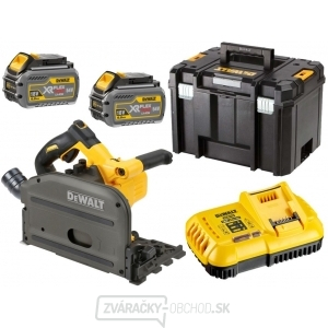 Aku ponorná kotúčová píla so základňou pre vodiace lišty 54V, 2x 6,0Ah, kufor TSTAK DeWALT DCS520T2 FLEXVOLT gallery main image