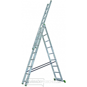 Rebrík trojdielny 3x9 s úpravou na schody 250/390/530 cm