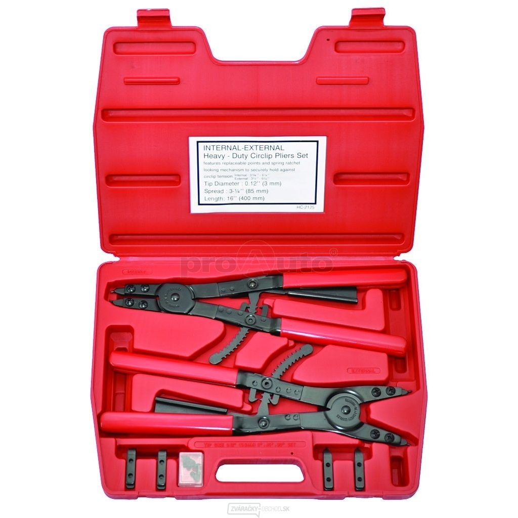 Sada speciálních klieští na pojistné krúžky - 2ks