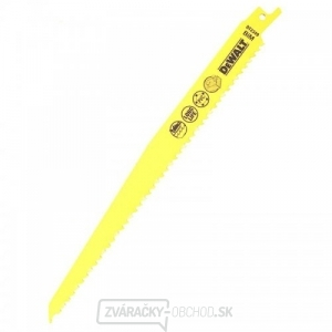 DT2349 Pílový demolačný plátok pre mečové píly, pre rýchly rez na drevo s klincami, dĺžka 228 mm DeWalt - 1ks gallery main image
