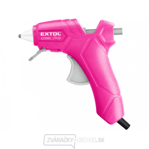 Pištoľ tavná lepiaca, ∅7,2mm, 25W, ružová Pištoľ tavná lepiaca, ∅7,2mm, 25W, ružová gallery main image