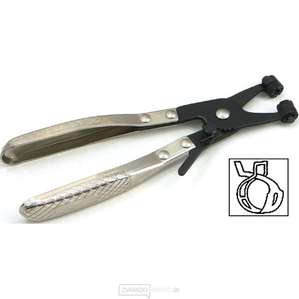 Kliešte na páskové/pérové samosvorné hadicové spony 058-6014D