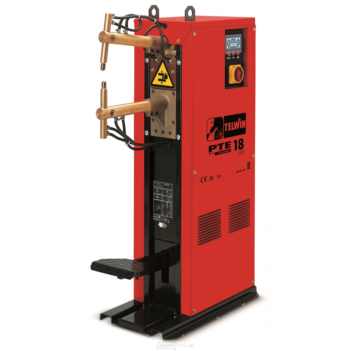 Stĺpová bodovacia zváračka Telwin PTE 18 LCD ramená 330 mm