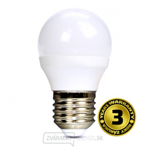 Solight LED žiarovka, miniglobe, 6W, E27, 4000K, 450L