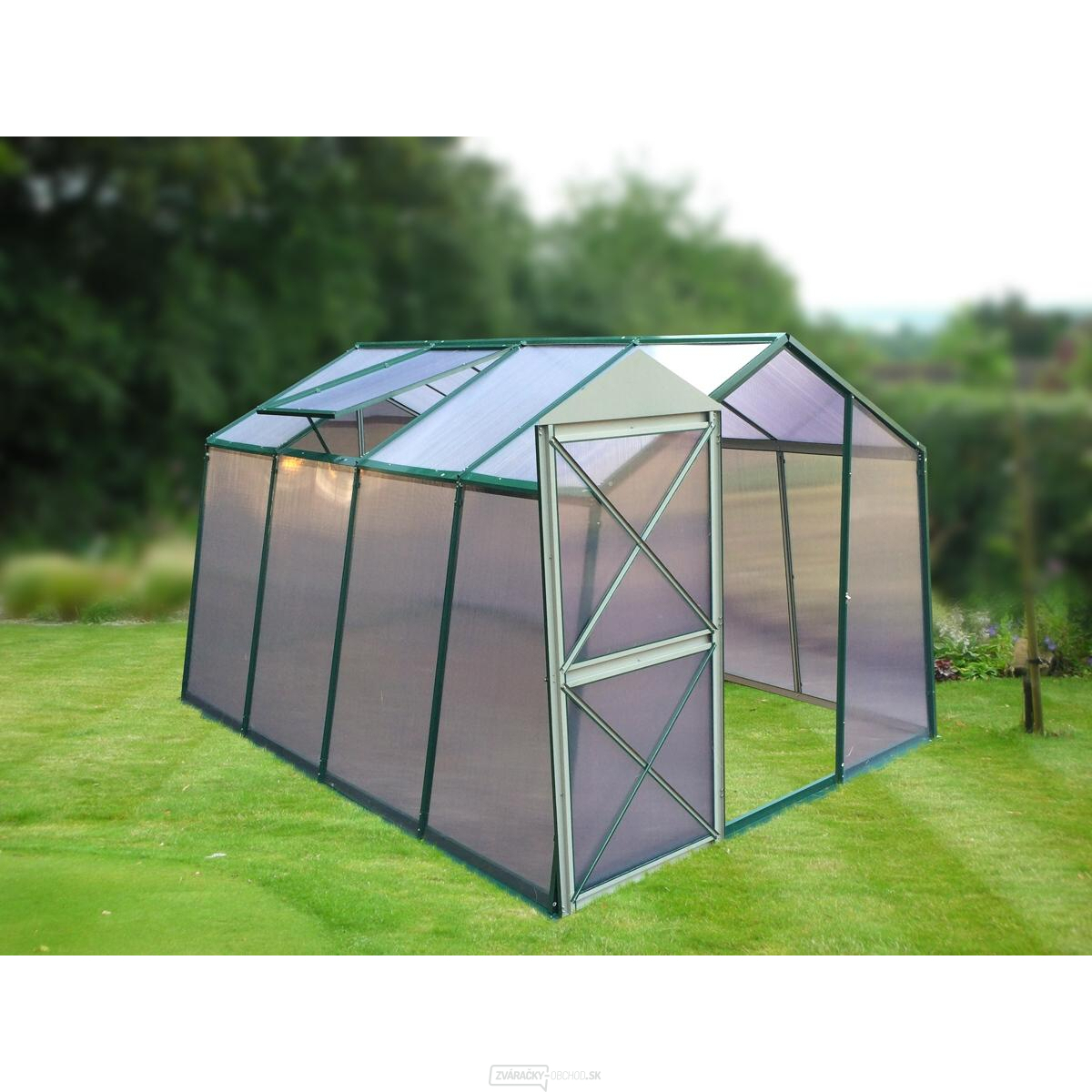 Skleník Lanitplast DODO 8x10 PC 4 mm zelený