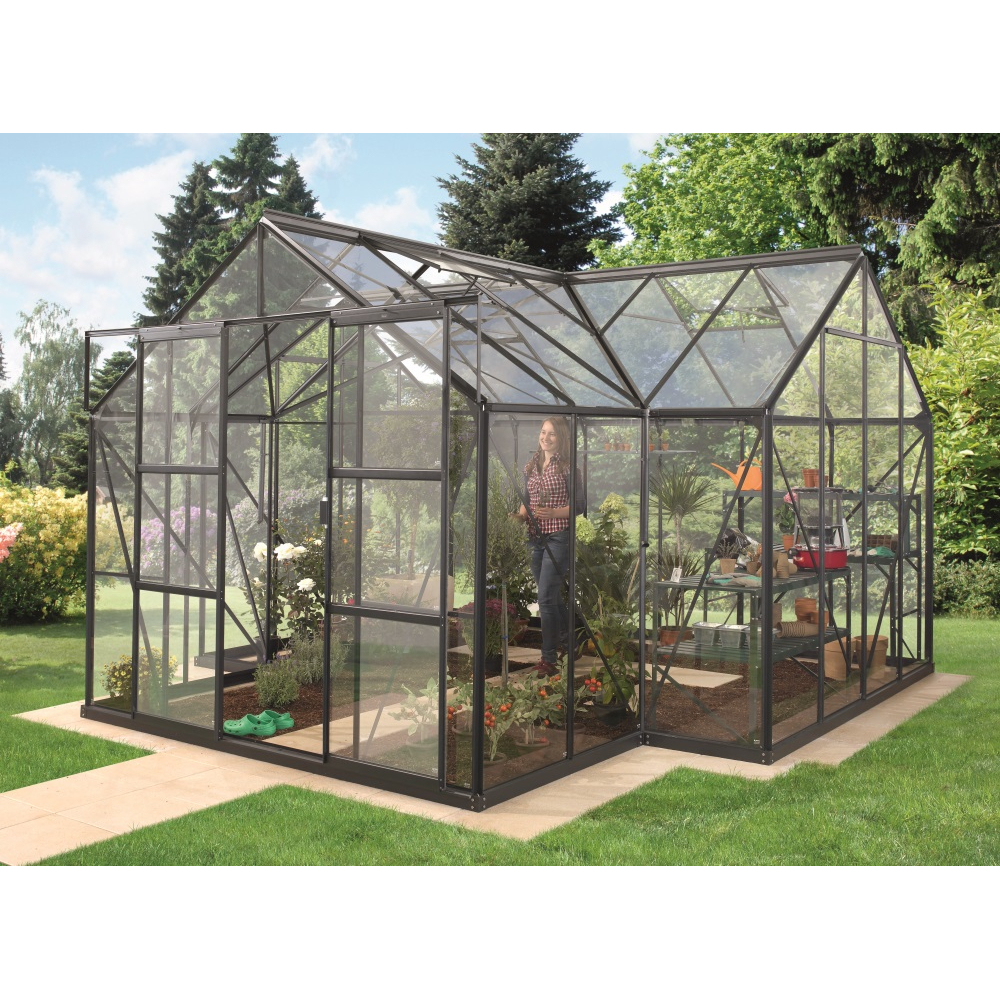 Skleník VITAVIA SIRIUS číre sklo 3 mm čierny