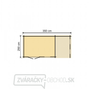 Záhradný domek LANITPLAST LEO M2 598 x 250 cm Náhľad