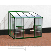 Skleník VITAVIA IDA 5200 matné sklo 4 mm + PC 6 mm zelený+ tyče na zeleninu zadarmo gallery main image