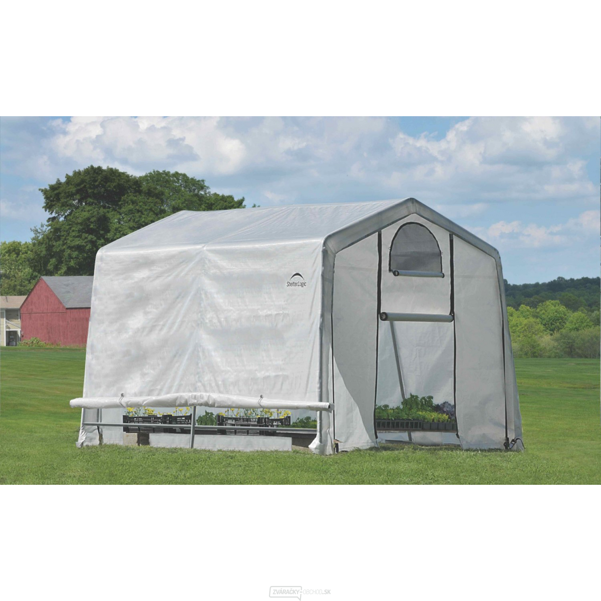 Plachtový skleník SHELTERLOGIC 3,0 x 3,0 m - 35 mm - 70656EU