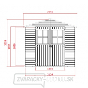 Záhradný domček SOLID EVA 229 x 194 cm Náhľad