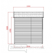 Záhradný domček SOLID EVA 229 x 194 cm Náhľad