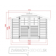 Záhradný domček SOLID PETR 344 x 205 cm Náhľad