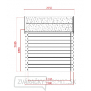 Záhradný domček SOLID PETR 344 x 205 cm Náhľad