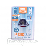 Čelovka 450L CREE XPL, nabíjací, USB, 10W CREE XPL, funkcia ZOOM náhled