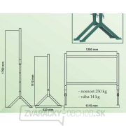Lešenárska koza 1060-1710x1200mm - otočná Náhľad