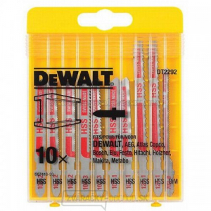 DT2292 10-dielna sada pílových plátkov na kov pre priamočiare píly DeWALT DT2292 10-dielna sada pílových plátkov na kov pre priamočiare píly DeWALT gallery main image