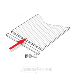 PC U-profily 4 mm pre skleník Lanitplast DODO 8x12 gallery main image