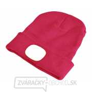 Čiapka s čelovkou, nabíjací, USB, ružová, univerzálna veľkosť náhled