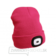 Čiapka s čelovkou, nabíjací, USB, ružová, univerzálna veľkosť Čiapka s čelovkou, nabíjací, USB, ružová, univerzálna veľkosť gallery main image