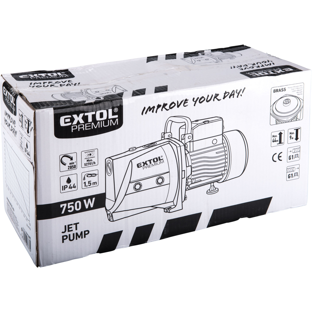 Čerpadlo na vodu Extol Premium 750W, 5270l/hod - prúdové Náhľad