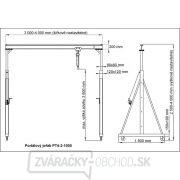 Portálový žeriav PT4-2-1000 Náhľad