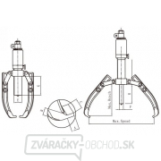 Dvoj- alebo trojramenný hydraulický sťahovák HHL-20F Náhľad