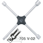 Krížový kľúč na matice/skrutky kolies HAZET 705 V-02 Krížový kľúč na matice/skrutky kolies HAZET 705 V-02 gallery main image