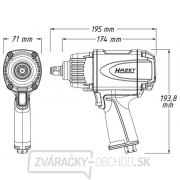 Pneumatický rázový uťahovák HAZET 9012 P-1 Náhľad