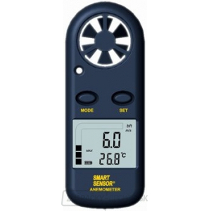 Digitálny anemometer/merač rýchlosti prúdenia vzduchu a teplomer AM-816 gallery main image