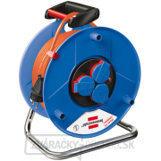 Predlžovací kábel BAT 25m na bubne PVC 4x 230V 16A, 3G1,5 IP 44 oranžový, stavebné kábel Bremaxx gallery main image