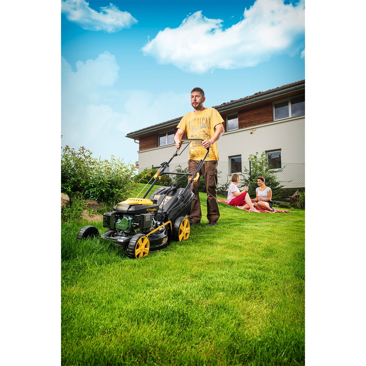 Kosačka na trávu s pojazdom 4v1 Riwall PRO RPM 4735 Náhľad